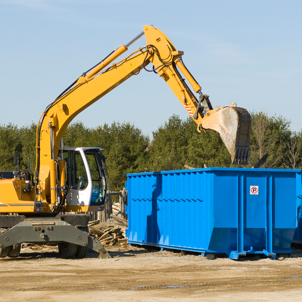 what size residential dumpster rentals are available in Ashland LA